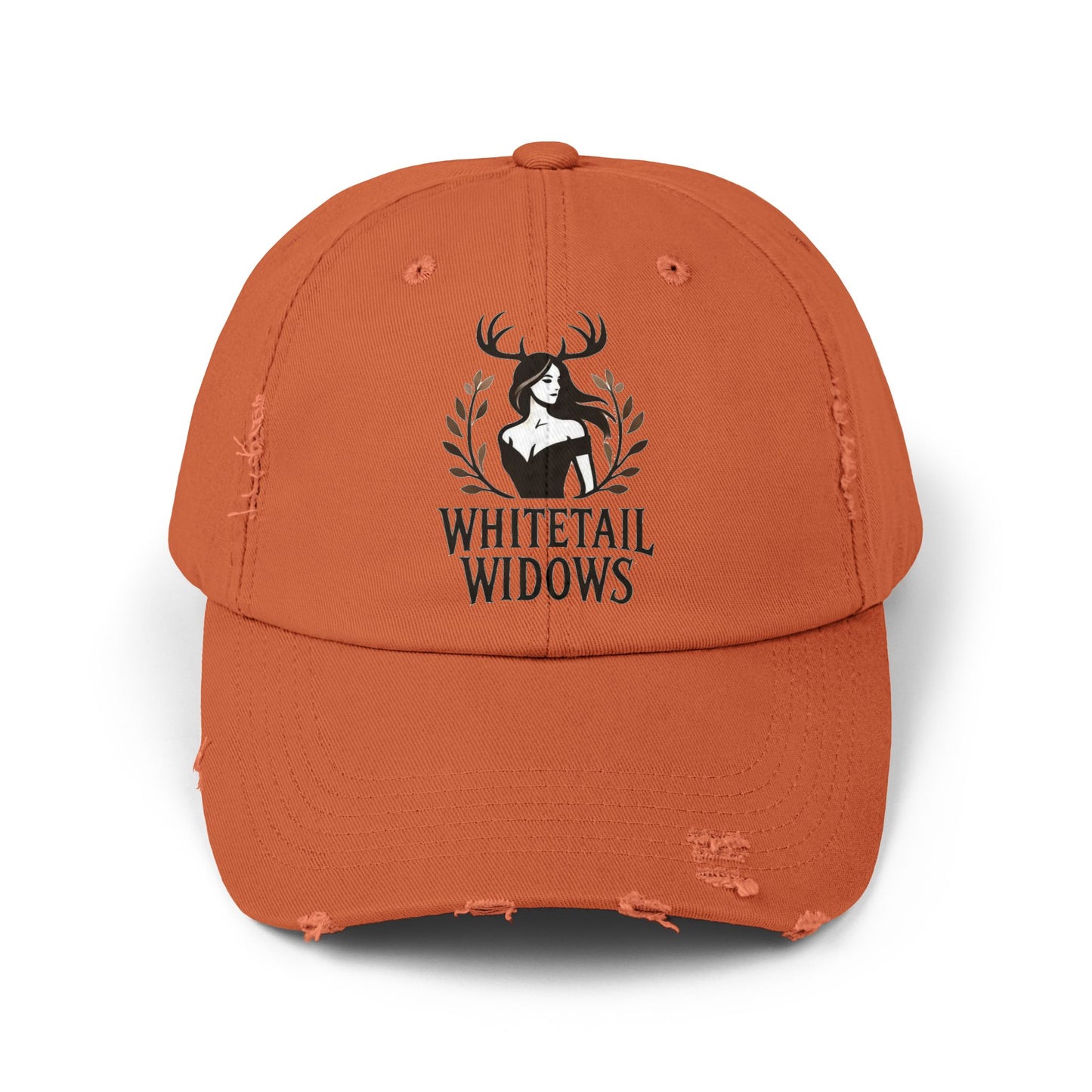 Whitetail Widows™ Distressed Cap -  Adjustable & Stylish for Everyday Wear