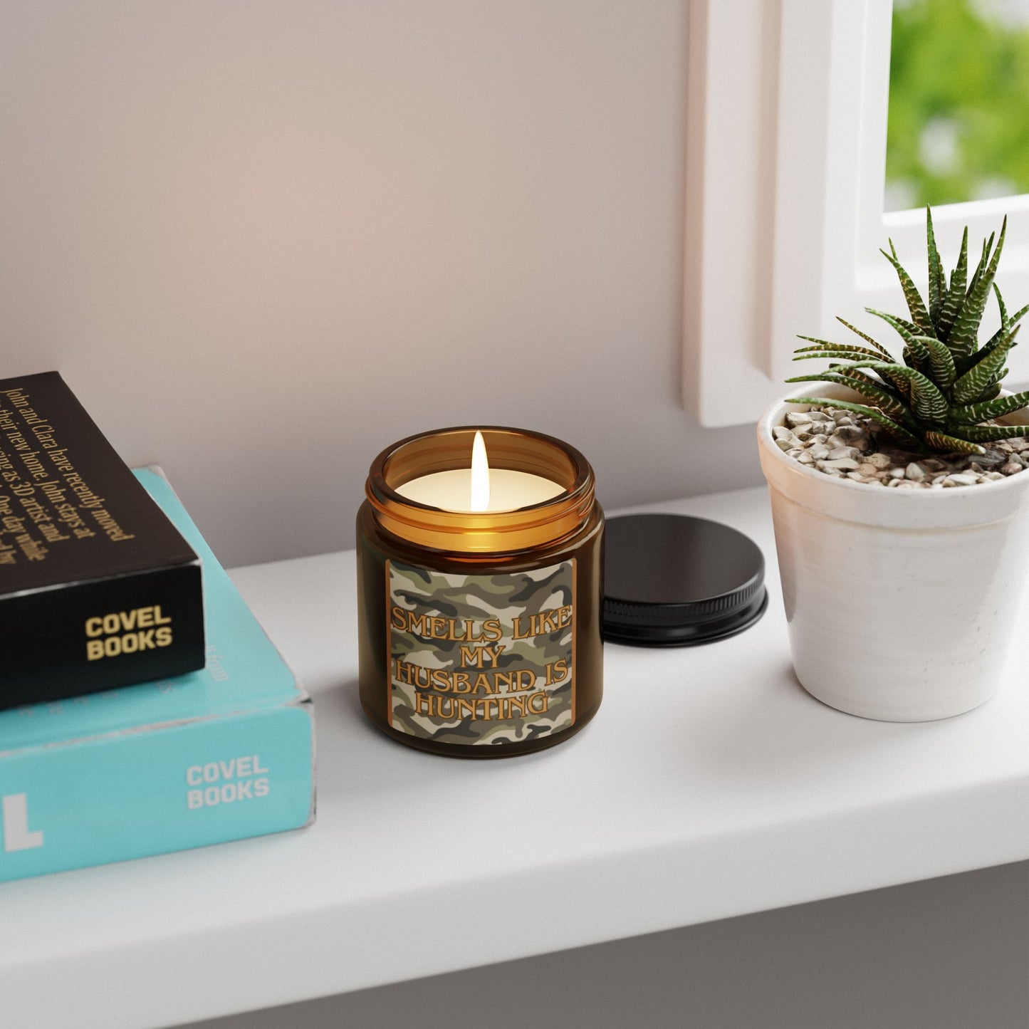 Whitetail Widows Scented Soy Candle (Amber Jar)